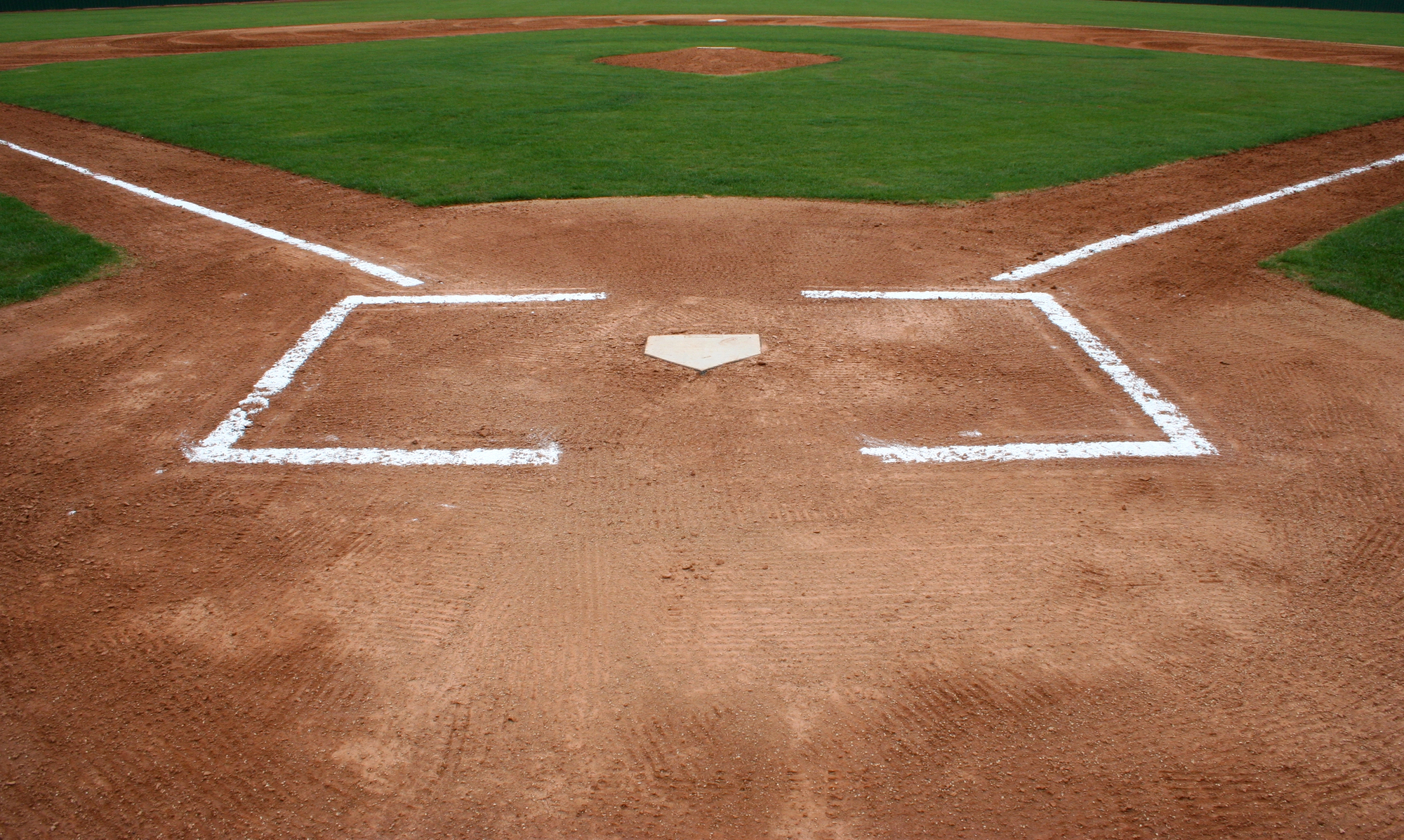Baseball Field at Home Plate